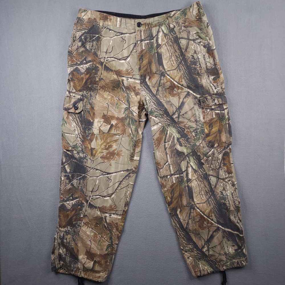 Liberty Mens XL Realtree AP Camo Cargo Hunting Pants Adjustable Waist 40x32